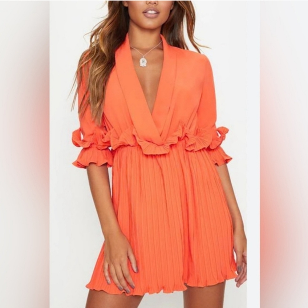 Pretty Little Thing Orange dress